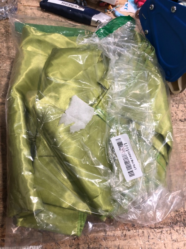 Photo 1 of 10 x 7 Feet Olive-Green Backdrop Curtain for Partie, Background Curtains for Photoshoot, Birthday, Wedding, Halloween, Thanksgiving, Christmas, New Year Party Decorations 5Ft x 7Ft, 2 Panels