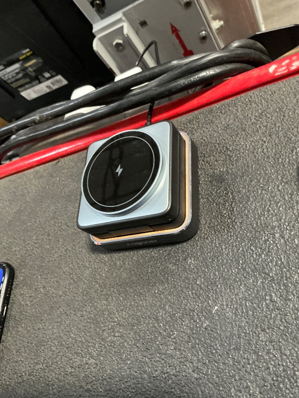 Photo 1 of ?2026 Upgraded?Wireless Charger 3 in 1, Foldable Wireless Charging Station with Night Light for Apple MagSafe Charger, Travel Magnetic Charger Stand, Nightstand Fast 15W Charging Station (20W Adapter)