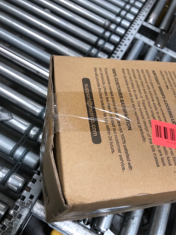 Photo 1 of [10-Pack]Glass Meal Prep Containers with Lids, MCIRCO Glass Food Storage Containers with Snap Locking Lids, Airtight Lunch Containers, Microwave, Oven, Freezer and Dishwasher, Green