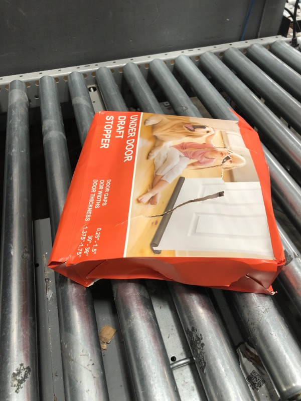 Photo 1 of (2 Pack) Under Door Draft Stopper, Under Door Blocker Size of Adjustable Size from 30" to 36", Easy Install,Gap Filler, Reduces Air Draft, Noise & Sound, Door Seal for Improved Insulation