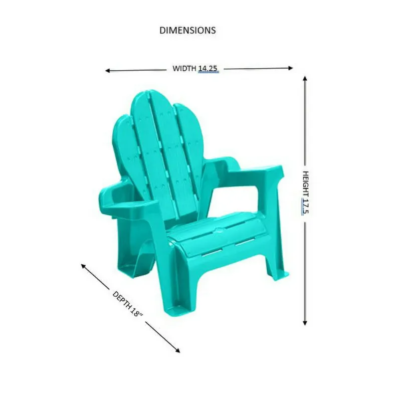 Photo 1 of *COLOR IS GRAY* Seasonal Supply Co. Plastic Adirondack Chairs, Assorted Colors
