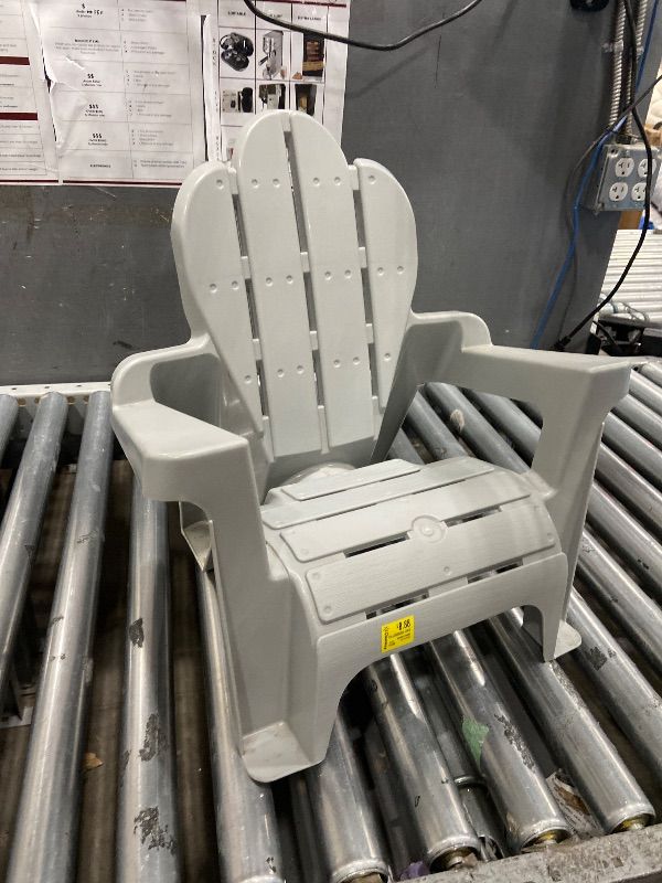 Photo 1 of *COLOR IS GRAY* Seasonal Supply Co. Plastic Adirondack Chairs, Assorted Colors
