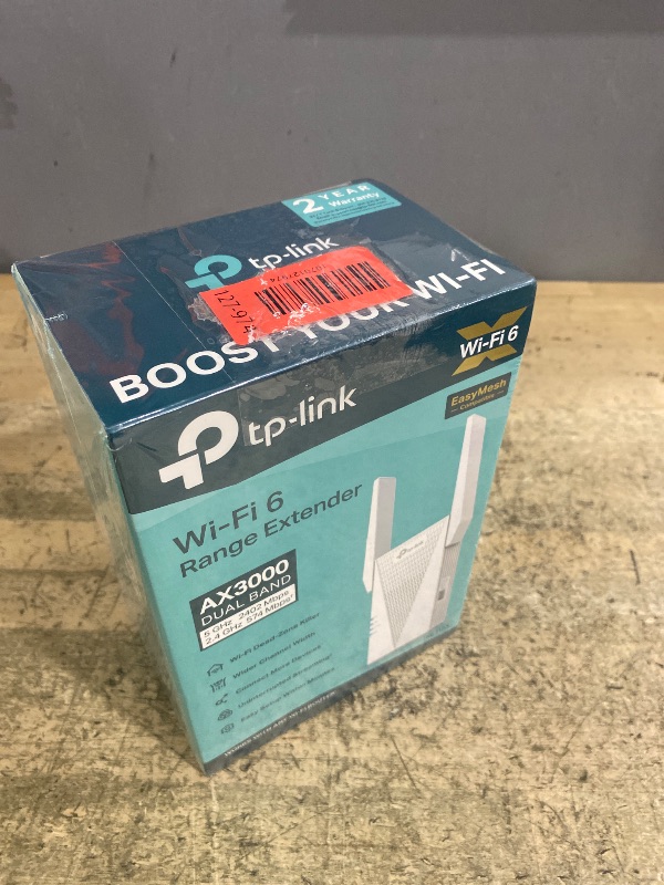 Photo 1 of (New Factory Sealed)......TP-Link AX3000 WiFi 6 Range Extender | PCMag Editor's Choice | Dual-Band Wireless Repeater w/Ethernet Port | Up to 2400 Sq. Ft., 64 Devices | Internet Signal Booster | APP Setup | EasyMesh (RE715X)