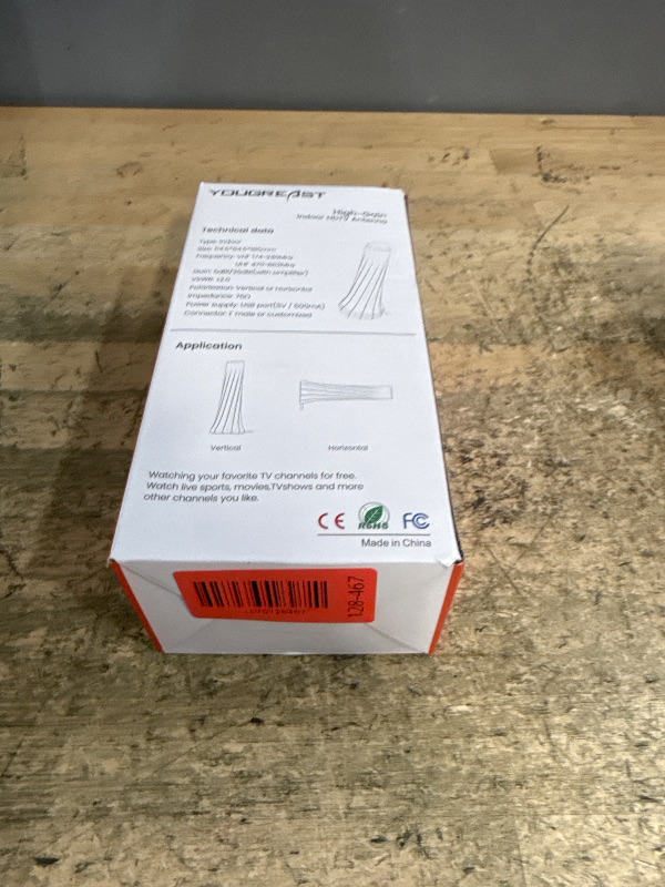 Photo 1 of 2026 Upgraded TV Antenna for Smart TV, Digital Antenna for Local Channels, 2300+ Miles Range TV Antenna Indoor with 360° Signal Strongest Booster, Supports 1080P 4K Reception HD 16.41FT Cable