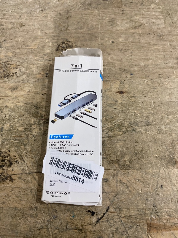 Photo 1 of ?Upgrade? USB C/USB Hub, BERLAT Aluminum 7 in 1 USB C & USB Hub with USB 3.0, USB 2.0 Ports for PC/Laptops/MacBook Pro/Air/iMac/iPad and More Devices