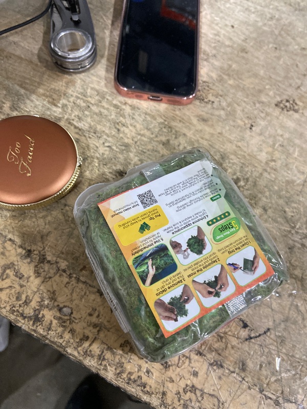 Photo 1 of [Upgraded] DUSPRO Green Moss for Crafts, Real Forest Moss Potted Plants, Decorative Mosses for Table Centerpieces Wedding Christmas Fairy Party Decor, Indoor Planters, DIY Project (5 oz)