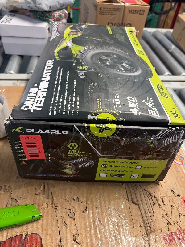 Photo 1 of ***FOR PARTS ONLY***
RIAARIO 1/10 Brushless RC Cars, Monster Truck, 50+ MPH, 4WD, Waterproof, Carbon Fiber, Black, Ages 8+