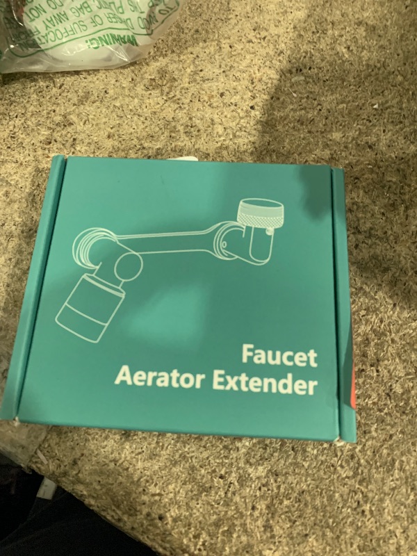 Photo 1 of 1080°Swivel Faucet Extender with Filter, Sink Water Faucet Aerator Extension in Brass, Swivel Robotic Arm Bathroom Faucet Extender, Kitchen Rotating Extension with 2 Mode Splash