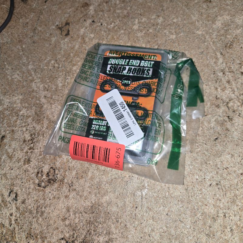 Photo 1 of [Extra Durable] 4.7” Double Ended Bolt Snaps Hooks 220LBS Weight Capacity, Heavy-Duty & Rust-Resistant Zinc Alloy Double Sided Clips, Best for Dog Leashes, Awnings, Sports Equipment, Boating (2 Pack)