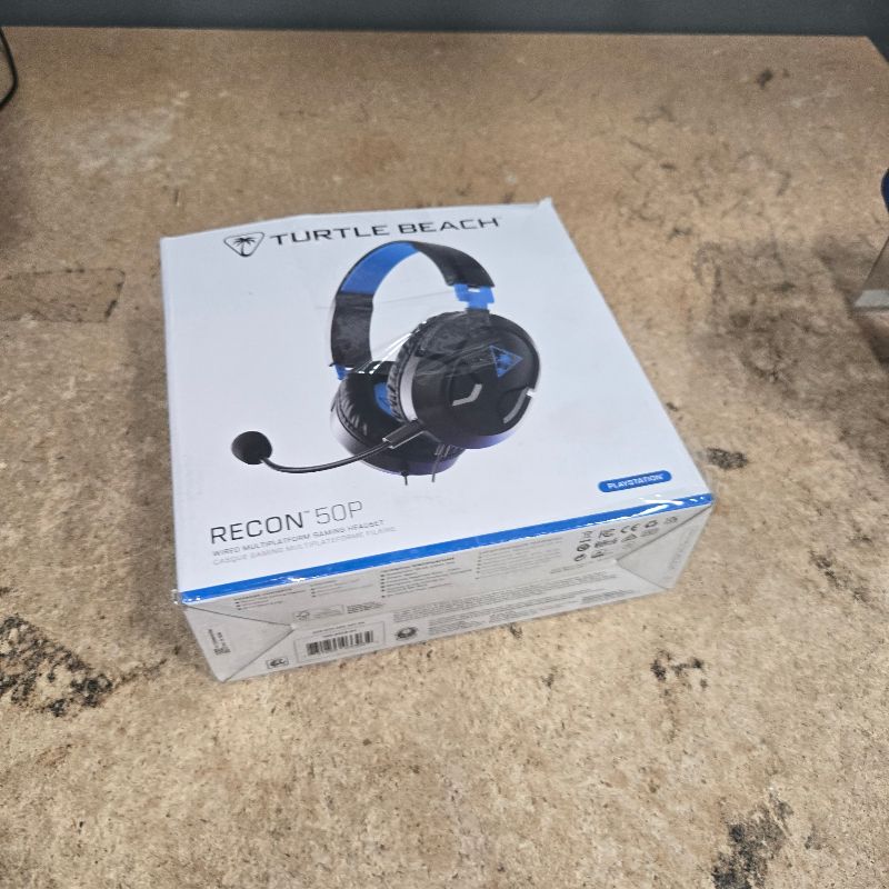 Photo 1 of **No Mic** Turtle Beach Recon 50 PlayStation Gaming Headset - PS5, PS4, Xbox Series X, Xbox Series S, Xbox One, Mobile & PC with 3.5mm - Removable Mic, 40mm Speakers
