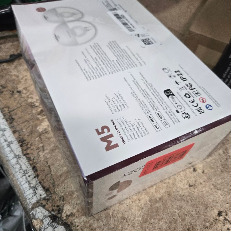 Photo 1 of **FACTORY SEALED** Momcozy M5 Hands-Free Wearable Breast Pump, Double-Sealed Flange for Baby-Like Comfort, 3 Modes & 9 Suction Levels, Portable Electric Pump – 24mm, 2-Pack Quill Gray