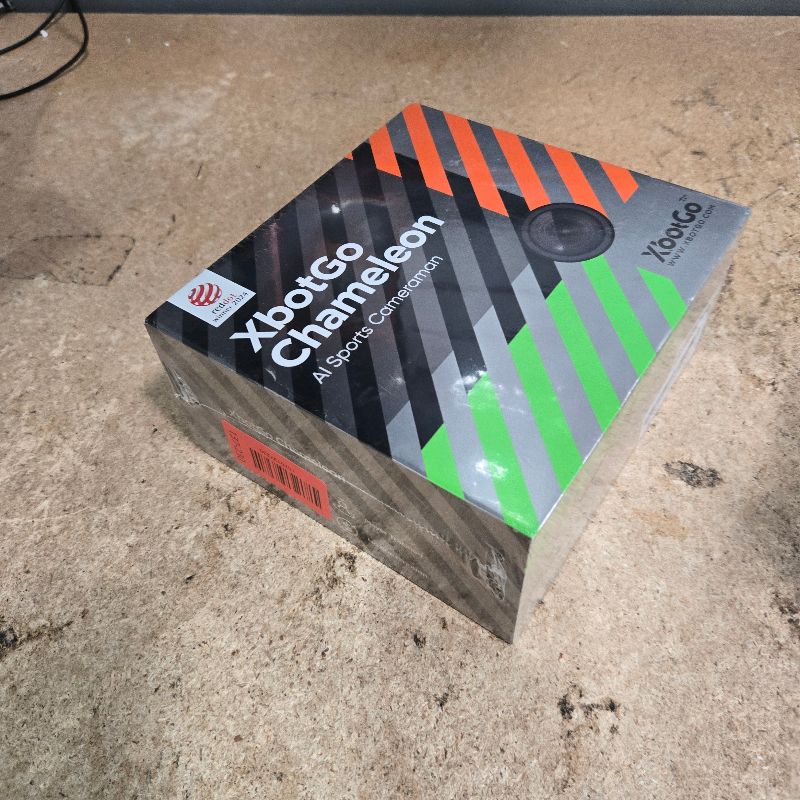 Photo 1 of **FACTORY SEALED**XbotGo Chameleon AI Auto Sports Action Camera - 4K 60FPS Soccer Camera and Basketball Tracking Camera for Team Sports, Live Streaming, No Subscription, Works with iOS & Android (Lava Graphite)