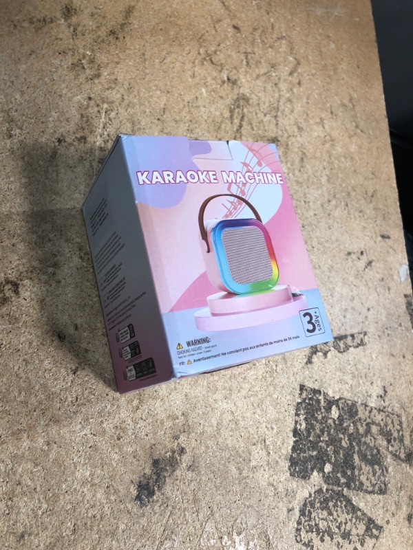 Photo 1 of ?2026 Newest? Mini Karaoke Machine for Kids Girls & Boys - Portable Bluetooth Speaker with 2 Wireless Microphones - Kids Birthday Gifts for Ages 4-10 - Kids' Instrument Accessories - Beige