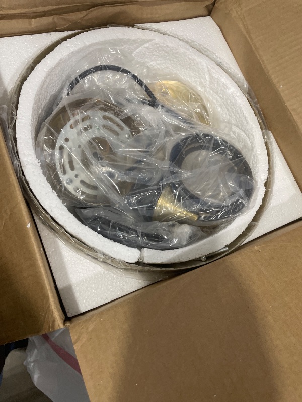 Photo 1 of **missing hardware*** Gold Pendant Light 11.8", Industrial Dome Pendant Lights with Gold Interior, Adjustable Farmhouse Hanging Light for Kitchen Island Dining Room Bedroom Restaurant, 3 Pack