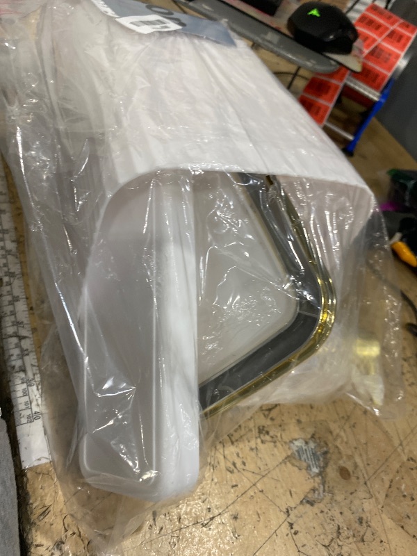 Photo 1 of (missing unknown)( Bathroom Accessories Set,9 Piece White Bathroom Sets Complete with Toothbrush Holder, Trash Can, Lotion Soap Dispenser, Toothbrush Cup, Vanity Tray, Soap Dish, Toilet Brush, Qtip Holder for New Home