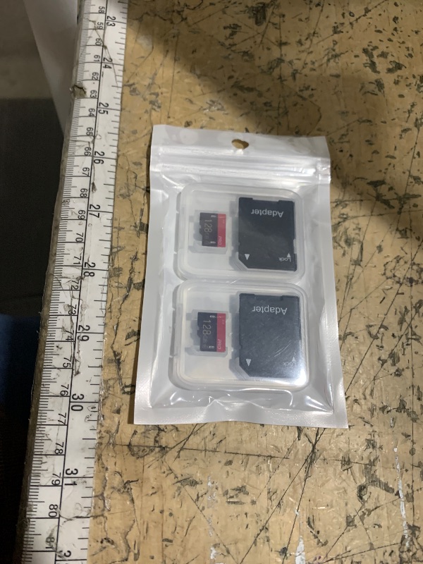Photo 1 of 2 Pack Micro Memory Card 128GB Class 10 with Adapter High Speed Memory Card for Tablet,Drone