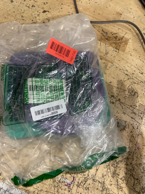 Photo 1 of **PARTIAL SET/ 4 PIECES ** Replacement Lids for Pyrex Containers (1) 1-Cup Green (2) 2-Cup Turqoise (2) 4-Cup Purple (1) 7-Cup Green (2) 3-Cup Purple (1) 6-Cup Turqoise Round Rectangle