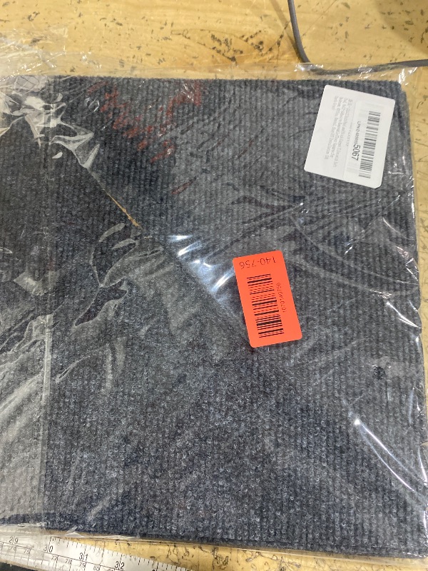 Photo 1 of 12x12 Inch Peel and Stick Carpet Tiles with Soft Pad, Self-Adhesive Removable Floor Squares for Bedroom, Office, Rental, Easy DIY Installation (10, Dark Gray)