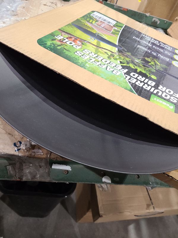 Photo 1 of [Solid Steel]16-Inch Hanging Bird Feeder Baffle, Metal Squirrel Baffle for Bird Feeder Pole, Squirrel Proof Baffle Dome Baffle Weather Guard, Bird House Guard for Outdoor Shepherd's Hook, Hummingbird