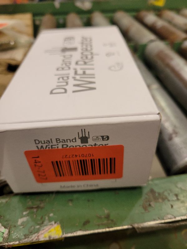 Photo 1 of 1200Mbps Dual Band 5GHz/2.4GHz WiFi Extender, WiFi Extender Signal Booster, 12880 Sq.Ft Coverage, 105-Device Support, Setup for Home & Outdoor Use