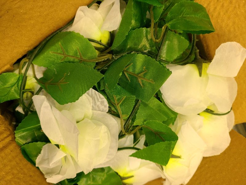 Photo 1 of 10PCS Fake Rose Garland, 7.5Ft Artificial Vines Flowers Hanging Rose Vine forfor Table Wedding Backdrop Arch Wall Party Mantle Festival Decor
