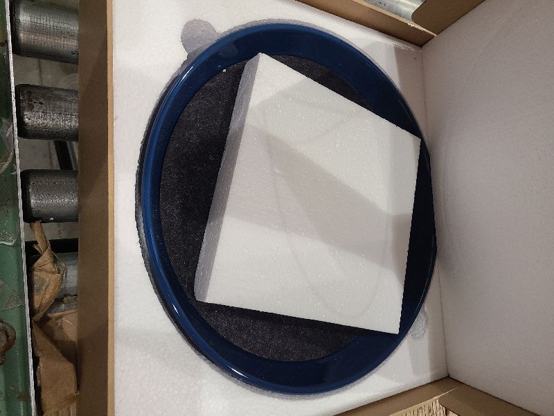 Photo 1 of 1 Pack Plant Saucer Pot Trays 14 Inch, Deep Plant Saucers Water Catcher Tray for Indoor & Outdoor Planters,Bird Bath Durable Ceramic Plant Tray for Flower Pot ?14 inch Blue?