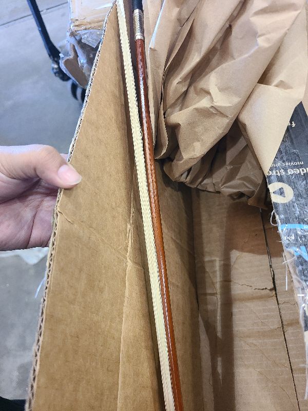 View 2 of 1/10 Size Violin Bow Round Stick Guitar Parts Violin Bow Replacement Wooden Musical Strings Accessories Guitar Accessories