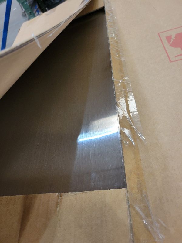 Photo 1 of (2 Pack)24" x 30" Reversible Metal Backsplash Matching screws | Compatible with Broan-NuTone SP3004 - Ultra Flat and Flushed Metal Panel Splatter Guard for Stovetop Easy Installation