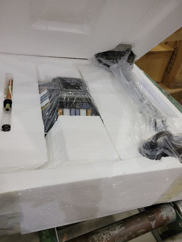 Photo 1 of AVIVADIRECT Tiffany Table Lamp Blue Cloudy Mission Style Stained Glass 16X16X23 Inches Desk Reading Light for Bedrooms Living Room Study Home Office