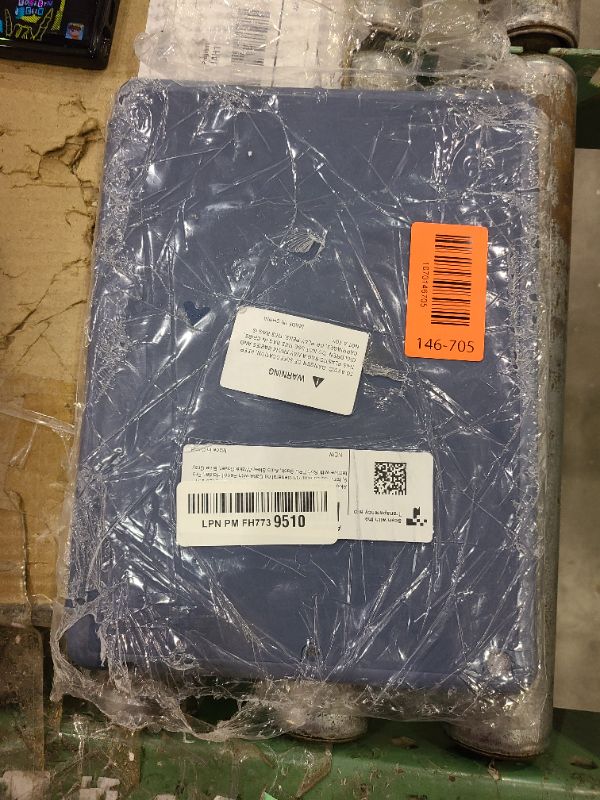 Photo 1 of Akkerds Case Compatible with iPad 10.2 Inch 2021/2020/2019, for iPad 9th/8th/7th Generation Case with Pencil Holder, Protective with Soft TPU Back, Auto Sleep/Wake Cover, Blue Gray