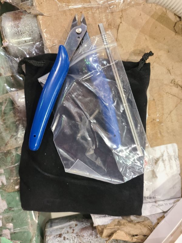 Photo 1 of 12 Metal Model Tool Kits Including 7 Model Long Edge Bending Tools Tab Twisting Tool Cylinder Cone Shape Bend Assist 1 Clipper 4 Metal Tweezers for 3D DIY Jigsaw Puzzles Assembly