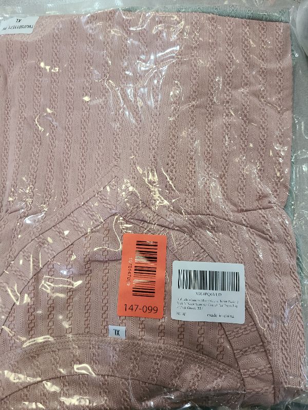 Photo 1 of Anbech Womens Short Sleeve Tshirt Basic 2 Pack V Neck Summer Casual Tee Tops (Light Pink Green, XL)