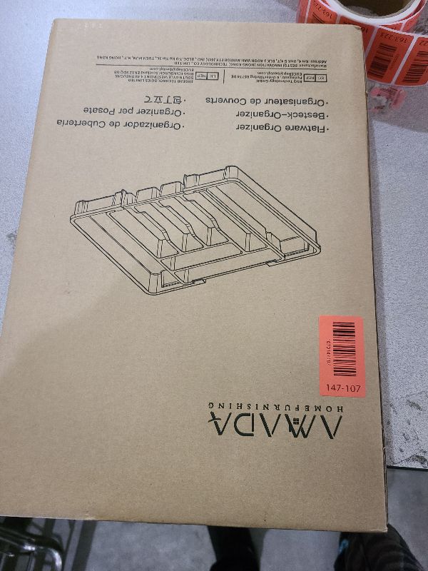 Photo 1 of AMADA HOMEFURNISHING Expandable Silverware Drawer Organizer, Adjustable Utensil Tray For Kitchen Storage, BPA-Free Cutlery Holder for Spoons, Forks and Knives, Easy to Clean and Wash