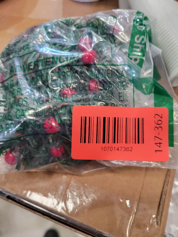 Photo 1 of 12 Pieces Christmas Napkin Rings Needles Wreath Pines Red Berries Live-Like Handmade Candle Ring Wreaths Holder Serviette Buckle for Gathering Xmas Wedding Thanksgiving Valentine's Birthday Party