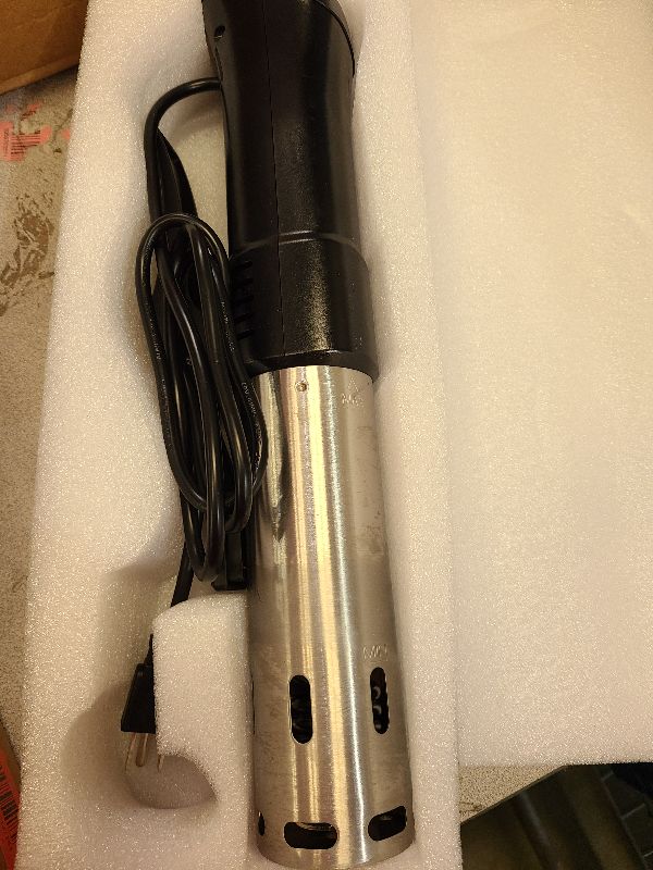 Photo 1 of 2.4G WIFI Sous Vide Cooker INKBIRD Sous Vide Machine with APP Control, 1000 Watts Immersion Circulator with APP Recipes Timer Alarm Mobile Notification, 3D Water Fast Heating Ultra-Quiet