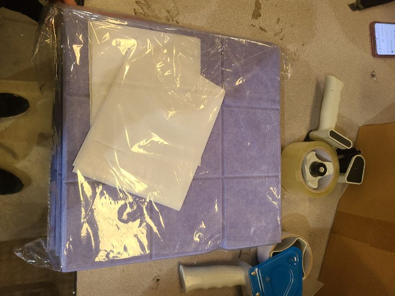 Photo 1 of 12 Pack Large Cork Board for Walls, 48" X 36" Felt Bulletin Board Tiles with 48 Safe Removable Adhesive Tabs & 60 Push Pin Board Decorative Cork Board Tack Board Wall Organizer for Office - Light Grey