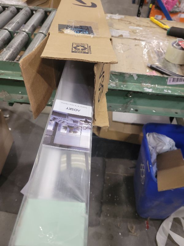 Photo 1 of AOSKY Cordless Roller Shades Blackout Blinds for Windows Room Darkening Rolled Up Shades with Spring System, UV Protection Window Shades Door Blinds for Home and Office (27" W x 72" H, Black)