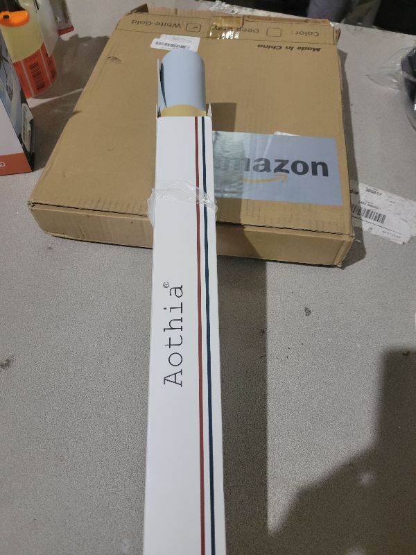 Photo 1 of Aothia Leather Desk Pad Protector, Mouse Pad, Office Desk Mat, Non-Slip PU Leather Desk Blotter, Laptop Desk Pad, Waterproof Desk Writing Pad for Office and Home (36" x 17", Baby Blue)