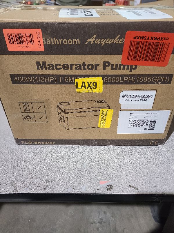 View 3 of 400W Shower Pump, Under Sink Sewerage Sump Pump for Upflush to 20ft/6m with 3 Water Inlets for Basement, Washer, Bathtub, Laundry, Automatic Efficient Ejector Wastewater Disposal