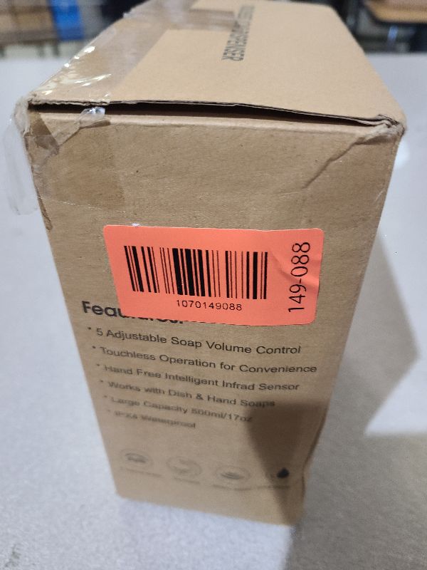 Photo 1 of Automatic Soap Dispenser, PZOTRUF Touchless 17oz/500ml with Upgraded Infrared Sensor, 5 Adjustable Soap Dispensing Levels, Liquid Hand Soap Dispenser for Bathroom (Rose Gold)