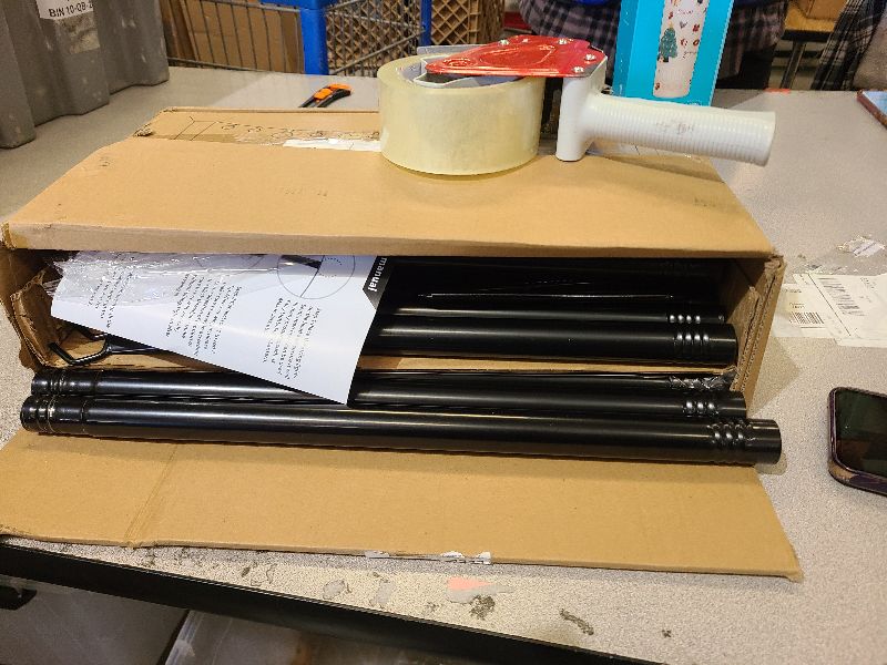 Photo 1 of 10Ft String Light Poles 4 Pack,Light Poles for Outside Lights,Outdoor with Fence Brackets Hanging Lights,Metal Stand Deck Patio Backyard