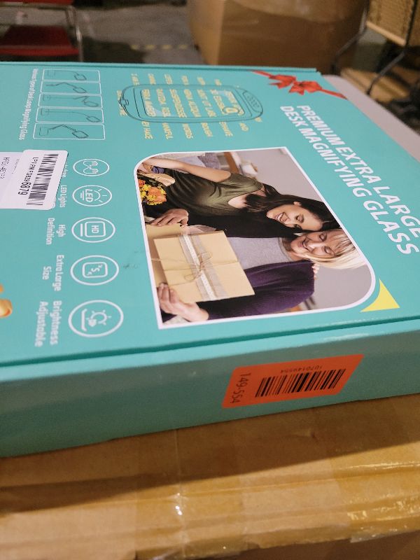 Photo 1 of 10X 30X Extra Large Magnifying Glass with Light and Stand,7-inch Lighted Magnifier,5 Color Modes Stepless Dimmable,Rectangle Hands-Free Magnifying Glass Desk Lamp for Reading Craft Hobby Close Work