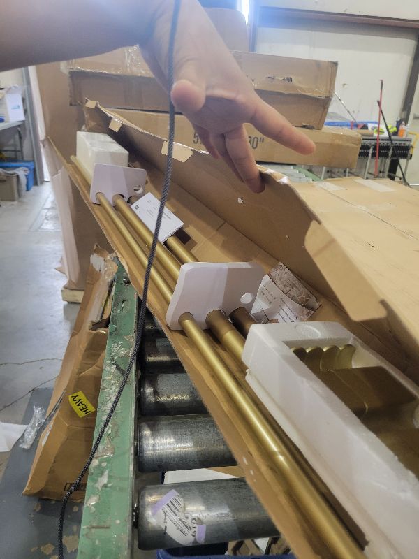 Photo 1 of 1 Inch Gold Double Curtain Rods 72 to 144 Inches (6 to 12 ft), USFOOK Drapery Rods for Windows, Telescoping Dual Curtain Rod with Luxury Translucent Finials