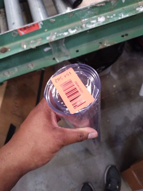 Photo 1 of 1.5mm Thick 40X40 Inch Table Protector Clear Plastic Tablecloth PVC Vinyl Coffee Table Cover Office Desk Cover Protector Non-Slip Kitchen Table Cover Wipeable Tablecloth Clear Dining Table Pad