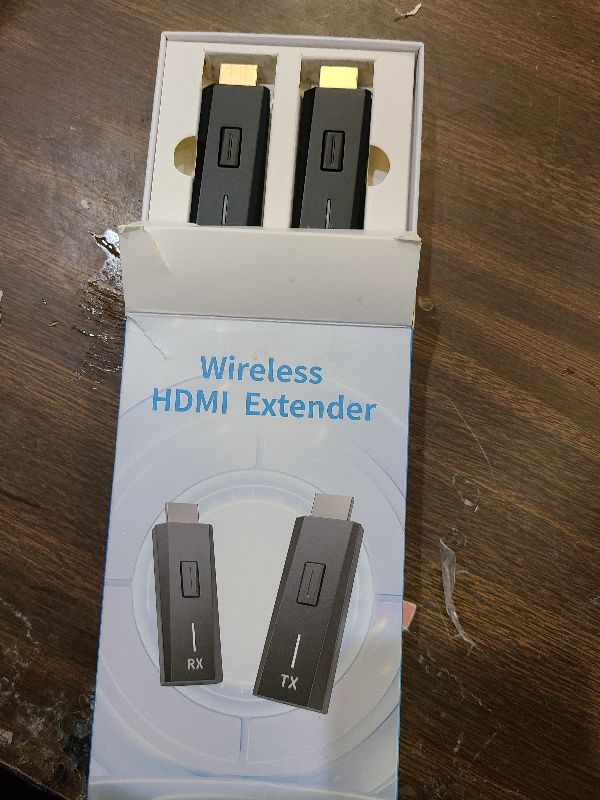 Photo 1 of 2026 Upgraded Wireless HDMI Transmitter and Receiver 328FT/100M, 4k Decode 1080P Output, Plug & Play Portable 2.4g/5g, Wireless Hdmi Extender Kit to Monitor from Laptop/PC/Projector/TV Box