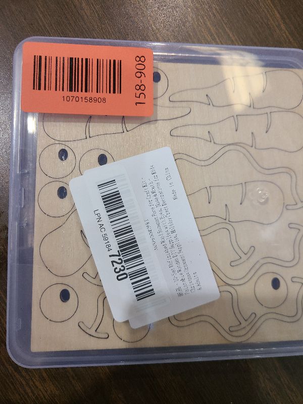 Photo 1 of 10-Set Unfinished Wood Snowman Face for Craft Kit - Paintable Wooden DIY Supplies with Eyes, Nose & Mouth - Christmas Ornament Supplies, Holiday Craft Decorations for Kids & Adults