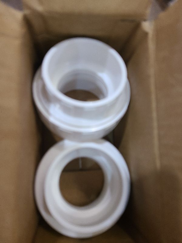 Photo 1 of 2 pcs 2 Inch PVC Union, Socket x Socket Schedule 40 Fitting with EPDM O-Ring for Plumbing, Irrigation, Pool & Outdoor Watering Systems