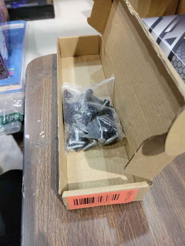 Photo 1 of 10MM Mounting Bracket, Gas Strut Spring Ball Stud Hardware Kit, 2 Angled L-Type Mounts and 2 Flat-Type Mounts with 12 Screws, Black Ball Joint for TV Cabinet, Storage Box, Window, Lid