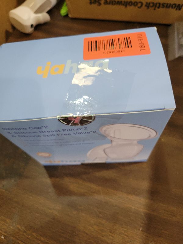 Photo 1 of 2 Sets Manual Breast Pump for Breastfeeding Essentials,Colostrum Collector with Spill Free Valve,Cap,Silicone,Clear,4oz