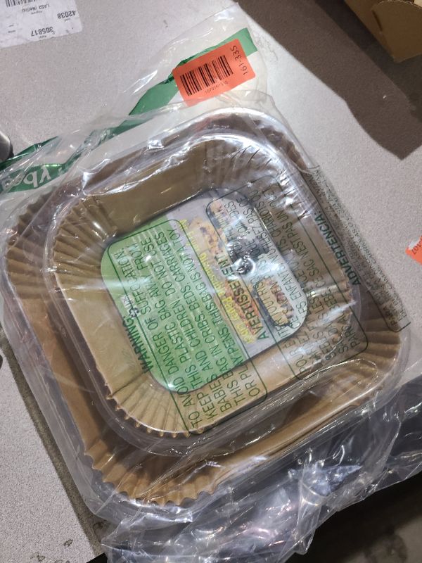 Photo 1 of Air Fryer Liners for Ninja Crispi, Disposable 125 + 125 Pcs Ninja Crispi Accessories for Ninja Crispi 4-in-1 Portable Glass Air Fryer Cooking System, Non-Stick Ninja Crispi Liners Disposable